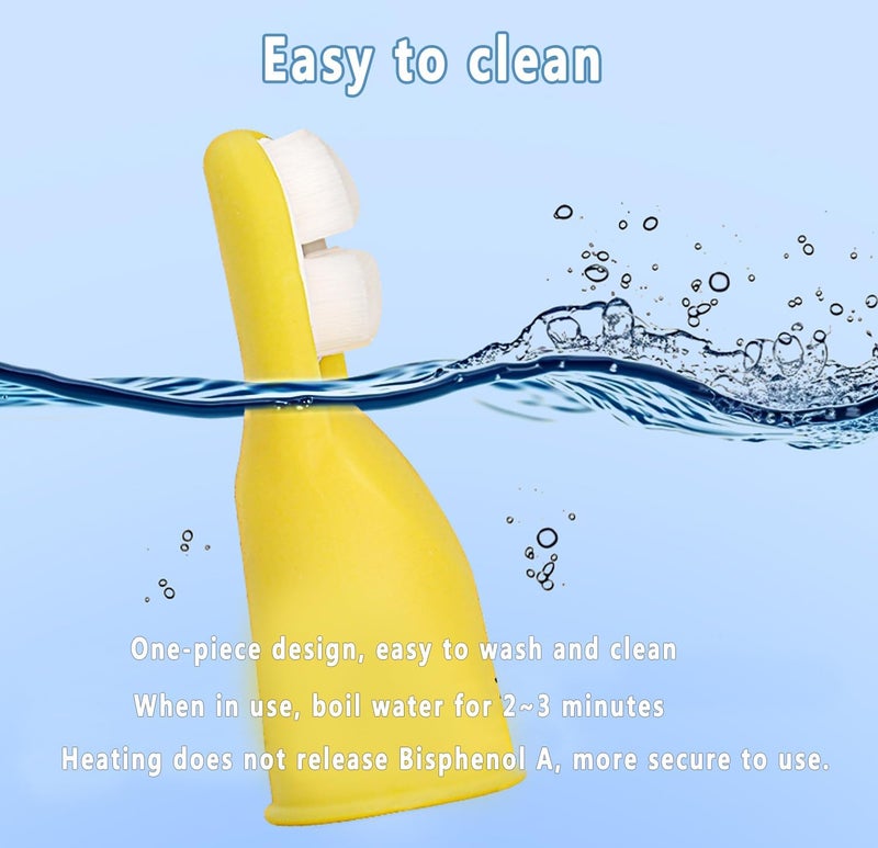 FOREVIVE Finger Toothbrush for Toddlers 1-3,Finger Toddler Toothbrush Age 2-4,Newborns Silicone Toothbrushes,Soft Infant Oral Cleaner with Travel Storage Case, 2 Pcs - Image 5